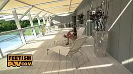 Teen Sarah Cute in Outdoor Foot Fetish POV