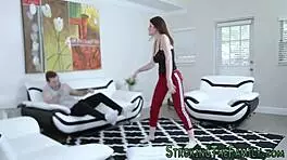 Kinky Teen and Mother-in-Law in Wild Tit Fuck Ride