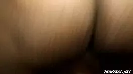 golf assistant plays with his balls in steamy interracial action