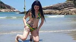 Com Minha Namorada Paty Bumbum De Férias Na Praia Com Grande Bunda