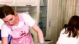 Sugarnadya waxes her legs for a client with a gorgeous and sexy ass. She trims her pussy on webcam for the russian teen audience.