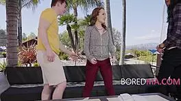 Stepmom Lizzie Love Helps Virgin Stepsons with Free Use