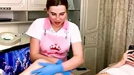 Sugarnadya waxes her legs for a client with a gorgeous and sexy ass. She trims her pussy on webcam for the russian teen audience.