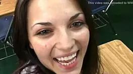 Sexy Young 18+ Girl Teases in Tight Uniform While Staying Clothed