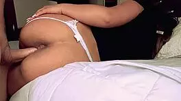 Does she fuck her stepbrother while parents shop? Big cock in tight pussy.