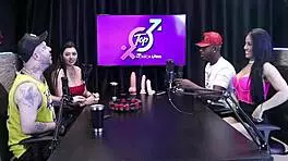 Jefao Oficial and Karen Oliver got wild with two women in a steamy cuckold scene.