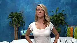 Oiled Teen Slut Fucks Hard In Massage Parlor