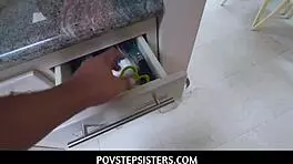 Povstepsisters - Dirty Young Slut Pounded by Stepbrother in Her Butt