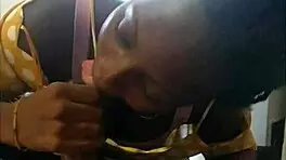 sweet teen sucks monster cock in lingerie like ebony milf - jhodez1