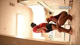 Teen milf gives wet pussy handjob and cumshot during coronavirus testing