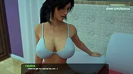 My step sister moans, 'spray your cum all over my big tits' in Milfy City