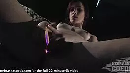 hot teen, wanna see me insert glowsticks in pussy?