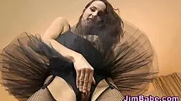 This teen rides an old man's cock in high definition