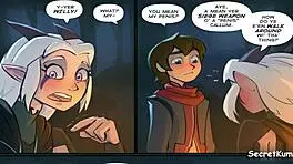 哇，这个年轻的18+精灵处女在森林里被猛操！