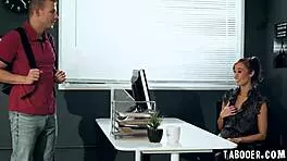 Lesbian Teacher Christy Love Seduces Student Codey Steele For Wild, Deep Banging.