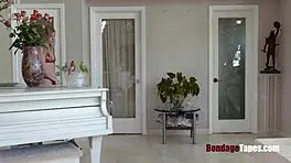 redhead teen 18+ vienna rose kneels for rough garage banging. her big ass takes every hit.