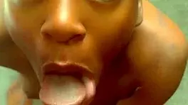 Ebony Teen Loves Big Black Cock Blowjobs