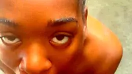 Ebony Teen Loves Big Black Cock Blowjobs