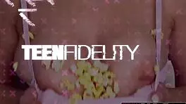 Teen 18+ Ashley works out with big cock