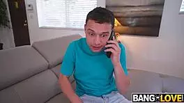 Sneaky perv GETS FUCKED by Karma Rx and Johnny Love