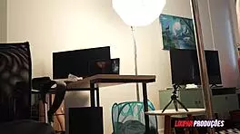 Alice Drumond, the skinny brunette, licks pussy and gets assfucked