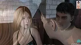 Nicole masturbates intensely with dildo in front of camera