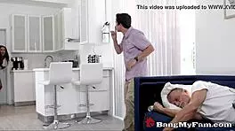 Perv stepbrother forces mixed race stepsister demi sutra to suck his big cock and fuck!