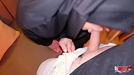 Petite Muslim Girl in Hijab Takes Hard Anal in Tight Uniform