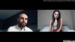 Dirty stepdad uses naive big ass stepdaughter athena faris because of her tattoos
