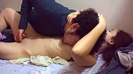 Sexy College Redhead Craves a Break to Suck Him Off