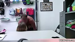 Cute Blonde Shoplifter Offers Her Perfect Pussy For A Quickie