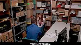 Skylar Snow Big Tits Shoplifter Fucks Guard