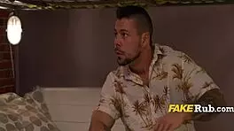 Big Tits Cleaning Cock