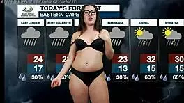 Does Weather Girl Lose Mind Over Tight Pussy?