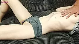 Give petite student orgasm with clit massage!