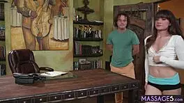 Amazing Horny Teen Alison Rey Pleases Perverted Guy After Passion Massage!