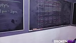 Stepmom Britney Amber disciplines naughty stepdaughter Katya Rodriguez in family setting