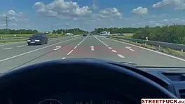 Hot hitchhiking pornstar Alyssa Bounty thanks driver with squirting