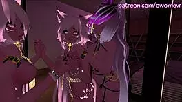 Intense Moaning Lesbian Scissoring In Vrchat Erp Hentai!