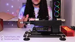 i can’t stop with this new sex machine, Agatha Dolly testing it doggystyle!
