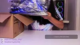 i can’t stop with this new sex machine, Agatha Dolly testing it doggystyle!