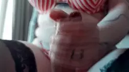 Rough Sex and Wild Handjob with Busty Babe Peachgardens