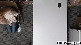 shoplifting teen says, 'i'll fuck you in the office to avoid trouble'
