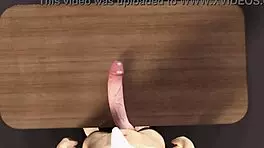 Huge White Dick on the Table BWC