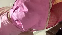 Stunning Pink Strip Tease with Hairless Beauty! Watch Her Now!