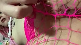 Stunning Pink Strip Tease with Hairless Beauty! Watch Her Now!