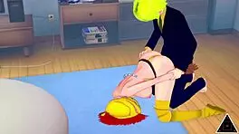 Rebecca Sanji fucks big cock in uncensored anime. Want to see?