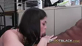 Naughty Babe With Porn Acting Aspirations Sucks Deep The Bbc