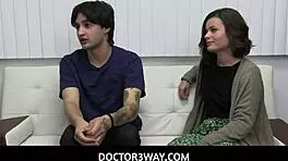 Doctor roleplay with teen patient and milf in hospital threesome