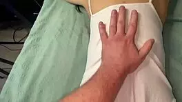 Milf asked me to give her a massage it all ended with a fuck